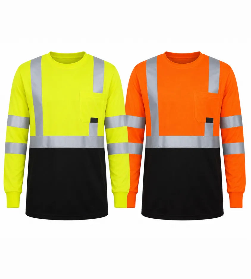 Hi-Vis Long Sleeve Safety T-Shirt