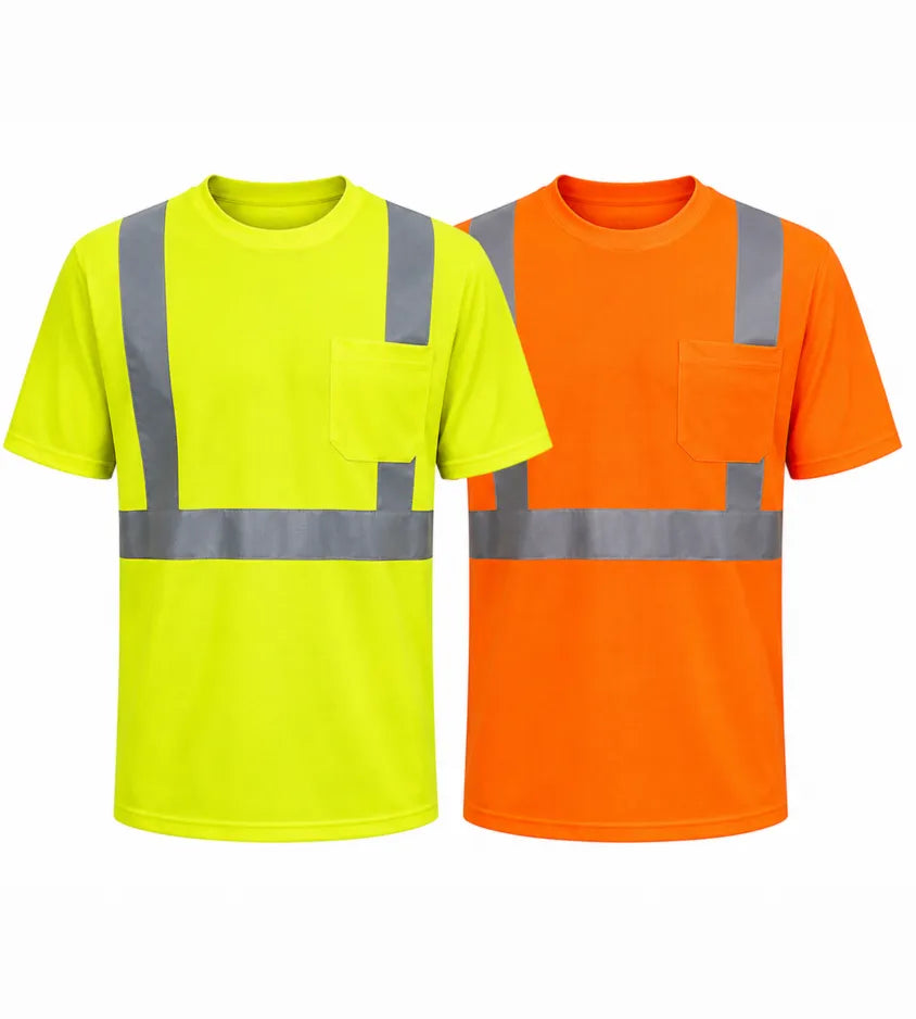 Hi-Vis Safety Crew Neck T-Shirt